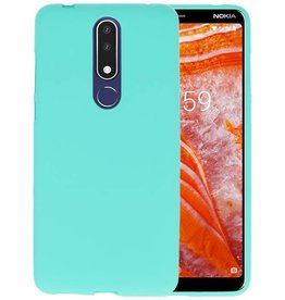 BAOHU BackCover Hoesje Color Telefoonhoesje Nokia 3.1 Plus - Turquoise