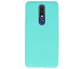 Hoesje Geschikt voor de Nokia 3.1 Plus - Backcover Color Telefoonhoesje - Turquoise