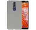 BAOHU Hoesje Geschikt voor de Nokia 3.1 Plus - Backcover Color Telefoonhoesje - Grijs