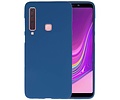 BAOHU Hoesje Geschikt voor de Samsung Galaxy A9 2018 - Backcover Color Telefoonhoesje - Navy