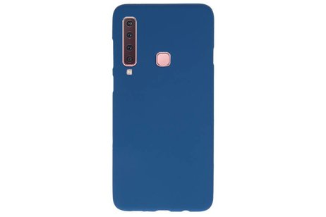 BAOHU Hoesje Geschikt voor de Samsung Galaxy A9 2018 - Backcover Color Telefoonhoesje - Navy
