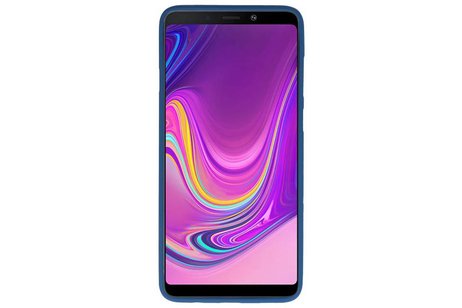 BAOHU Hoesje Geschikt voor de Samsung Galaxy A9 2018 - Backcover Color Telefoonhoesje - Navy