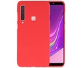 BAOHU Hoesje Geschikt voor de Samsung Galaxy A9 2018 - Backcover Color Telefoonhoesje - Rood