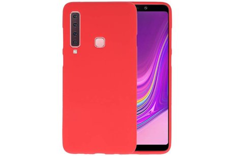 BAOHU Hoesje Geschikt voor de Samsung Galaxy A9 2018 - Backcover Color Telefoonhoesje - Rood