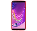 BAOHU Hoesje Geschikt voor de Samsung Galaxy A9 2018 - Backcover Color Telefoonhoesje - Rood