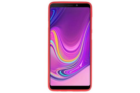 BAOHU Hoesje Geschikt voor de Samsung Galaxy A9 2018 - Backcover Color Telefoonhoesje - Rood