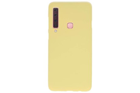 BAOHU Hoesje Geschikt voor de Samsung Galaxy A9 2018 - Backcover Color Telefoonhoesje - Geel