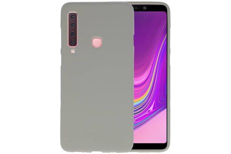 BAOHU Hoesje Geschikt voor de Samsung Galaxy A9 2018 - Backcover Color Telefoonhoesje - Grijs