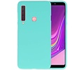 BAOHU Hoesje Geschikt voor de Samsung Galaxy A9 2018 - Backcover Color Telefoonhoesje - Turquoise