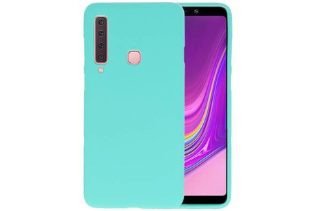 BAOHU Hoesje Geschikt voor de Samsung Galaxy A9 2018 - Backcover Color Telefoonhoesje - Turquoise