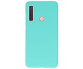 BAOHU Hoesje Geschikt voor de Samsung Galaxy A9 2018 - Backcover Color Telefoonhoesje - Turquoise