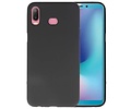 BAOHU Hoesje Geschikt voor de Samsung Galaxy A6s - Backcover Color Telefoonhoesje - Zwart