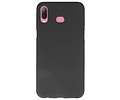 BAOHU Hoesje Geschikt voor de Samsung Galaxy A6s - Backcover Color Telefoonhoesje - Zwart
