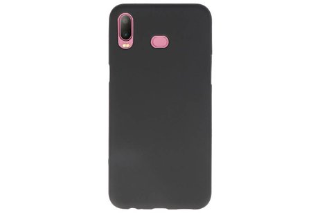BAOHU Hoesje Geschikt voor de Samsung Galaxy A6s - Backcover Color Telefoonhoesje - Zwart
