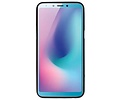 BAOHU Hoesje Geschikt voor de Samsung Galaxy A6s - Backcover Color Telefoonhoesje - Zwart