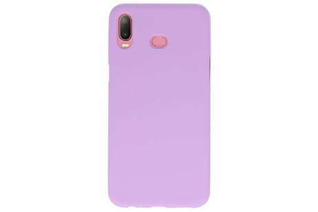 BAOHU Hoesje Geschikt voor de Samsung Galaxy A6s - Backcover Color Telefoonhoesje - Paars