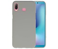 BAOHU Hoesje Geschikt voor de Samsung Galaxy A6s - Backcover Color Telefoonhoesje - Grijs