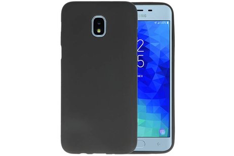 BAOHU Hoesje Geschikt voor de Samsung Galaxy J3 2018 - Backcover Color Telefoonhoesje - Zwart