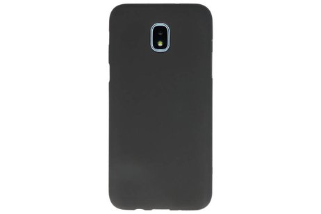 BackCover Hoesje Color Telefoonhoesje voor Samsung Galaxy J3 2018 - Zwart