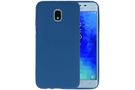 BackCover Hoesje Color Telefoonhoesje voor Samsung Galaxy J3 2018 - Navy