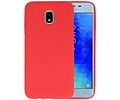 BackCover Hoesje Color Telefoonhoesje voor Samsung Galaxy J3 2018 - Rood