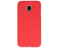 BackCover Hoesje Color Telefoonhoesje voor Samsung Galaxy J3 2018 - Rood