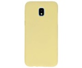 BackCover Hoesje Color Telefoonhoesje voor Samsung Galaxy J3 2018 - Geel