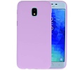 BAOHU Hoesje Geschikt voor de Samsung Galaxy J3 2018 - Backcover Color Telefoonhoesje - Paars