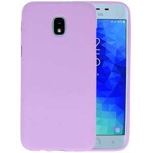 BackCover Hoesje Color Telefoonhoesje voor Samsung Galaxy J3 2018 - Paars