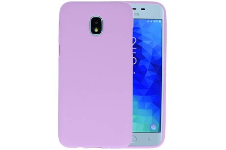 BackCover Hoesje Color Telefoonhoesje voor Samsung Galaxy J3 2018 - Paars