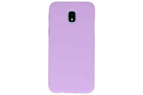 BackCover Hoesje Color Telefoonhoesje voor Samsung Galaxy J3 2018 - Paars