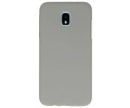 BAOHU Hoesje Geschikt voor de Samsung Galaxy J3 2018 - Backcover Color Telefoonhoesje - Grijs