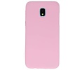 BackCover Hoesje Color Telefoonhoesje voor Samsung Galaxy J3 2018 - Roze