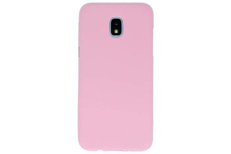 BackCover Hoesje Color Telefoonhoesje voor Samsung Galaxy J3 2018 - Roze