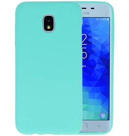 BAOHU BackCover Hoesje Color Telefoonhoesje Samsung Galaxy J3 2018 - Turquoise