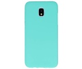 BAOHU Hoesje Geschikt voor de Samsung Galaxy J3 2018 - Backcover Color Telefoonhoesje - Turquoise