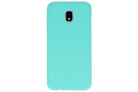 BackCover Hoesje Color Telefoonhoesje voor Samsung Galaxy J3 2018 - Turquoise