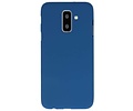 BackCover Hoesje Color Telefoonhoesje voor Samsung Galaxy A6 Plus - Navy