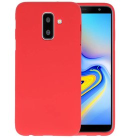 BAOHU BackCover Hoesje Color Telefoonhoesje Samsung Galaxy A6 Plus - Rood