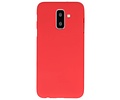 BackCover Hoesje Color Telefoonhoesje voor Samsung Galaxy A6 Plus - Rood