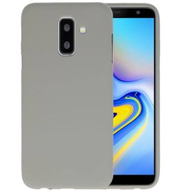 BAOHU BackCover Hoesje Color Telefoonhoesje Samsung Galaxy A6 Plus - Grijs