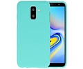 BackCover Hoesje Color Telefoonhoesje voor Samsung Galaxy A6 Plus - Turquoise