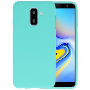 BackCover Hoesje Color Telefoonhoesje voor Samsung Galaxy A6 Plus - Turquoise