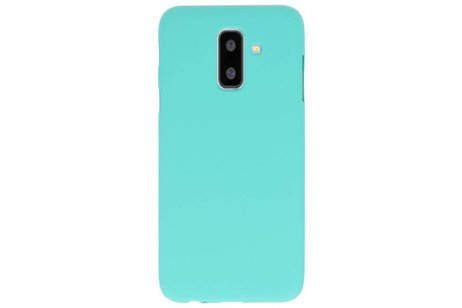 BackCover Hoesje Color Telefoonhoesje voor Samsung Galaxy A6 Plus - Turquoise