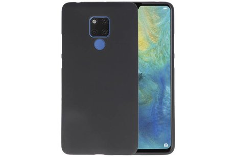 BAOHU Hoesje Geschikt voor de Huawei Mate 20 X - Backcover Color Telefoonhoesje - Zwart
