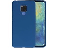 BAOHU Hoesje Geschikt voor de Huawei Mate 20 X - Backcover Color Telefoonhoesje - Navy