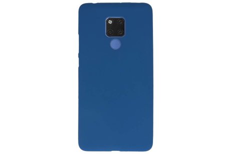 BAOHU Hoesje Geschikt voor de Huawei Mate 20 X - Backcover Color Telefoonhoesje - Navy