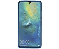BAOHU Hoesje Geschikt voor de Huawei Mate 20 X - Backcover Color Telefoonhoesje - Navy