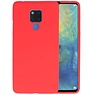 BAOHU BackCover Hoesje Color Telefoonhoesje Huawei Mate 20 X - Rood