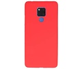 BAOHU Hoesje Geschikt voor de Huawei Mate 20 X - Backcover Color Telefoonhoesje - Rood